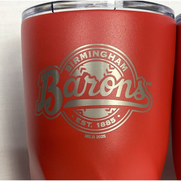 Birmingham Barons Minor League Baseball Travel Tumbler Cup New Lot of 3 Metal - Picture 2 of 7